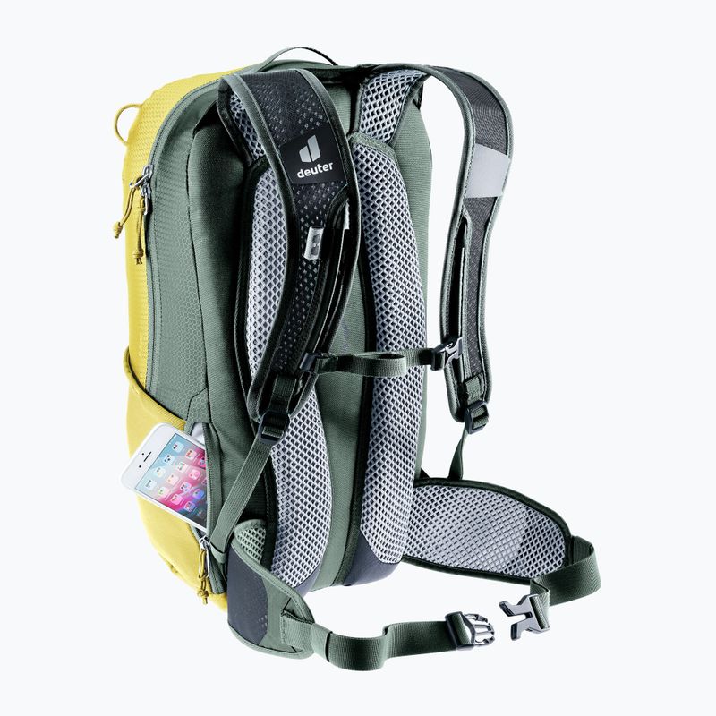 Rucsac de ciclism deuter Race 16 tumeric/ivy 10