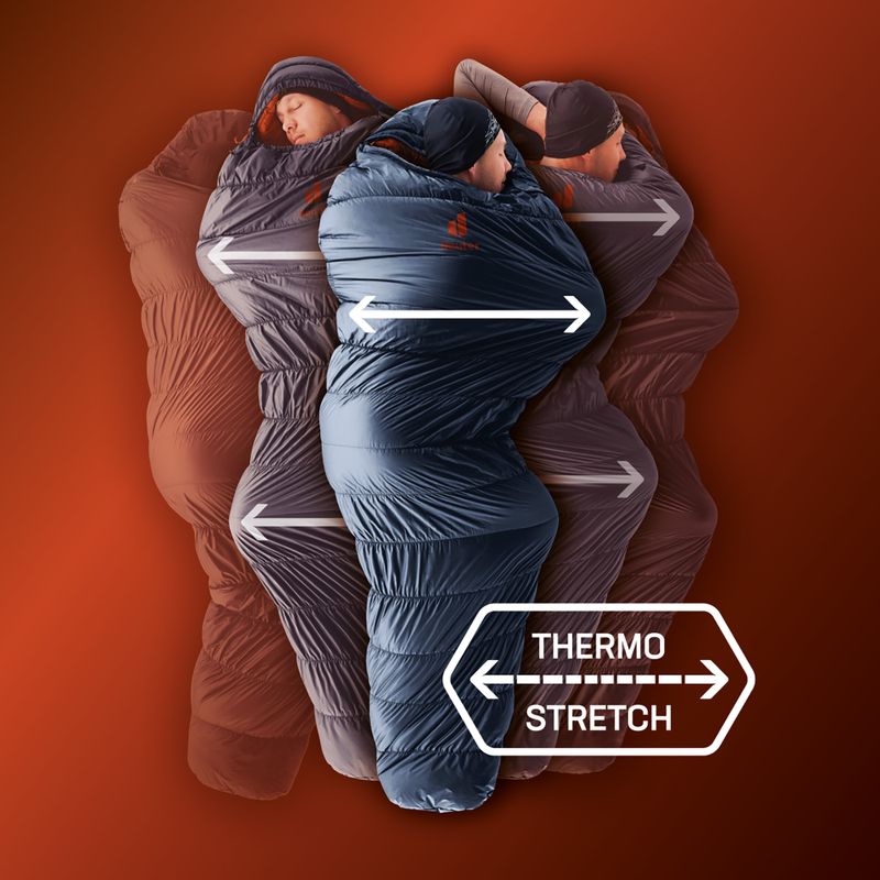 Sac de dormit Deuter Exosphere 0° cerneală/paprika 11