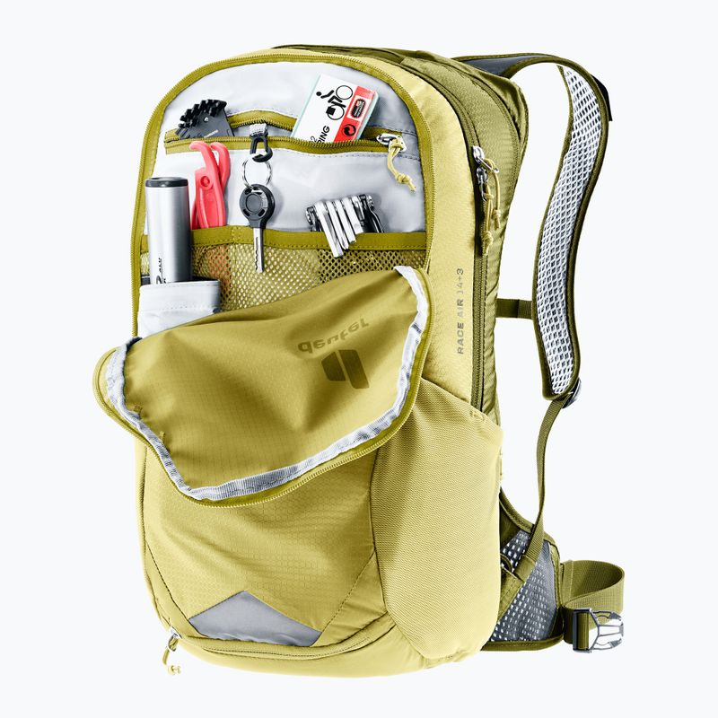 Rucsac de ciclism deuter Race Air 14 + 3 l linden/cactus 11