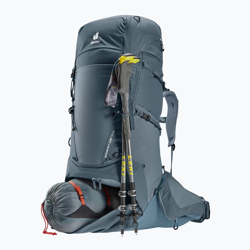 Rucsac de trekking deuter Aircontact Core 70+10 l graphite/ shale 10