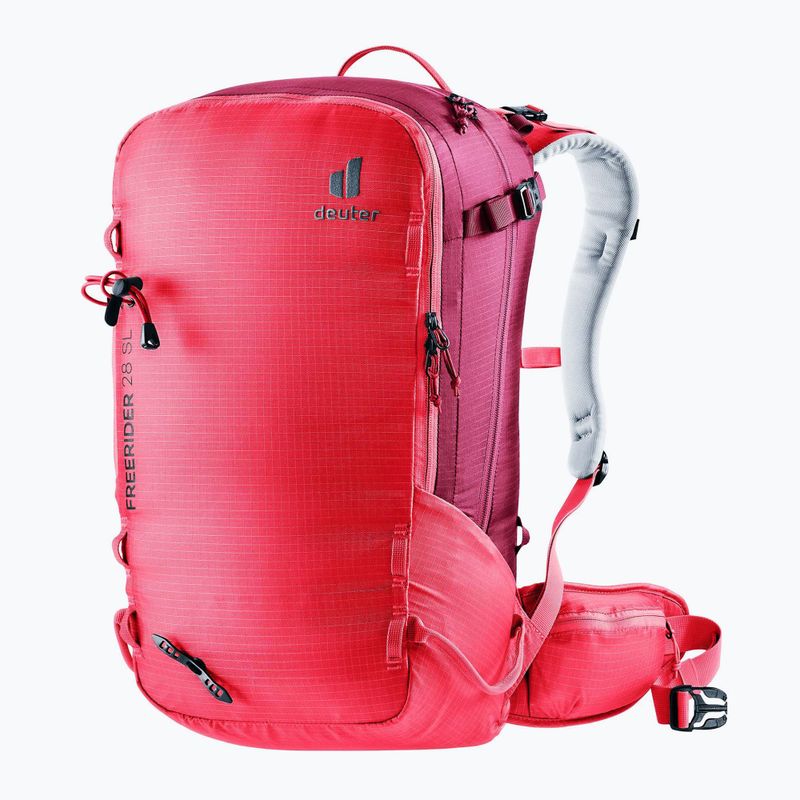 Rucsac de schi pentru femei deuter Freerider 28 l SL hibiscus/ ruby 2