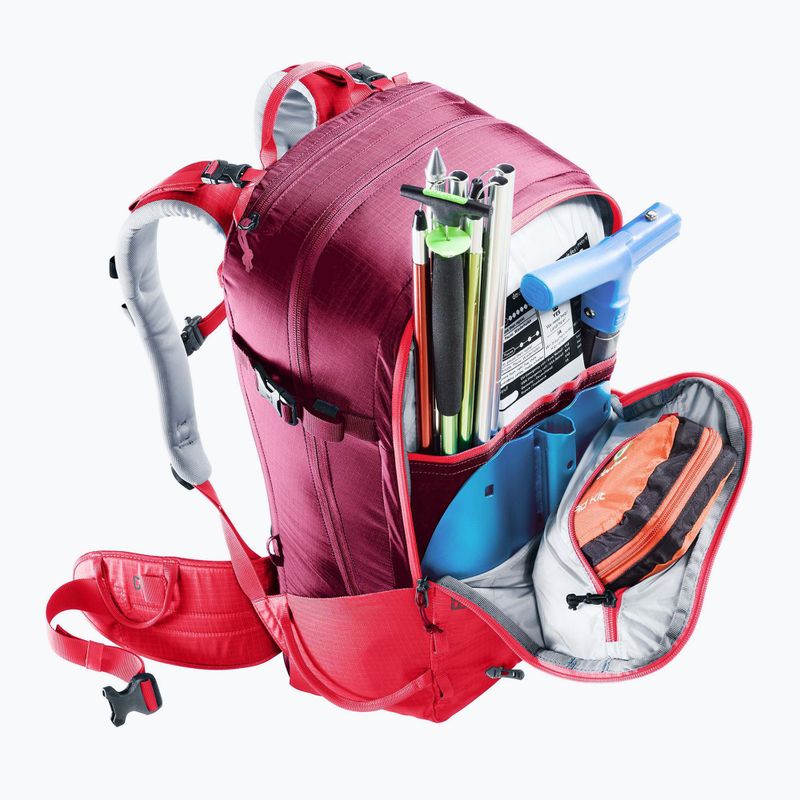 Rucsac de schi pentru femei deuter Freerider 28 l SL hibiscus/ ruby 10