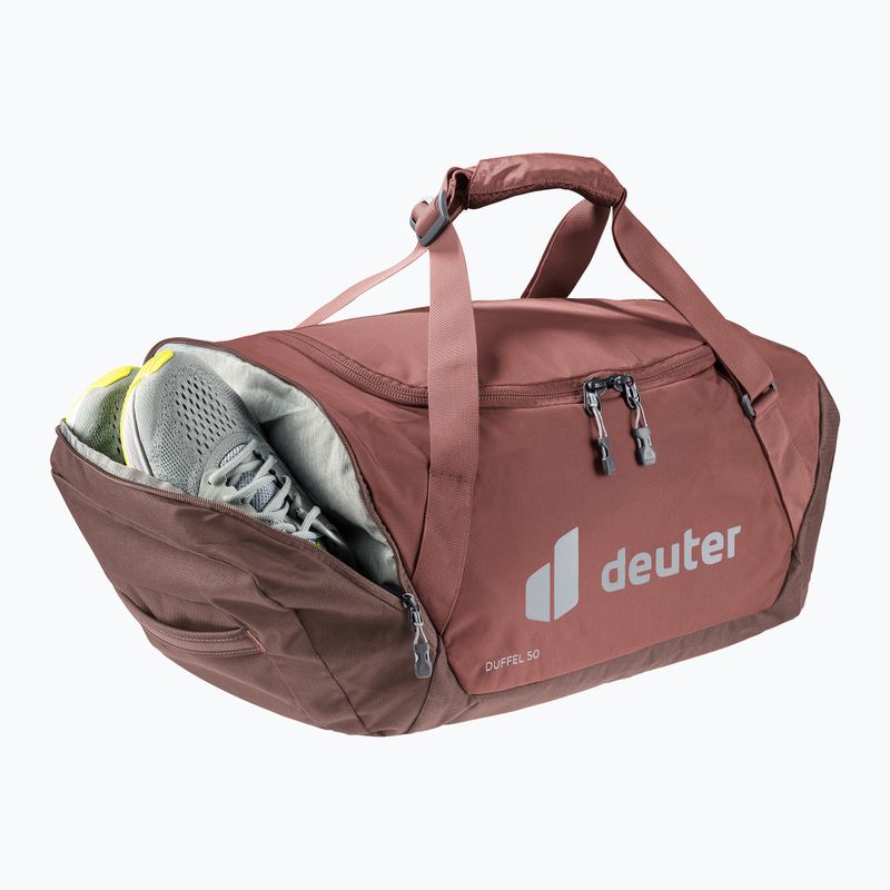 Geantă de călătorie deuter Duffel 50 l caspia/raisin 7