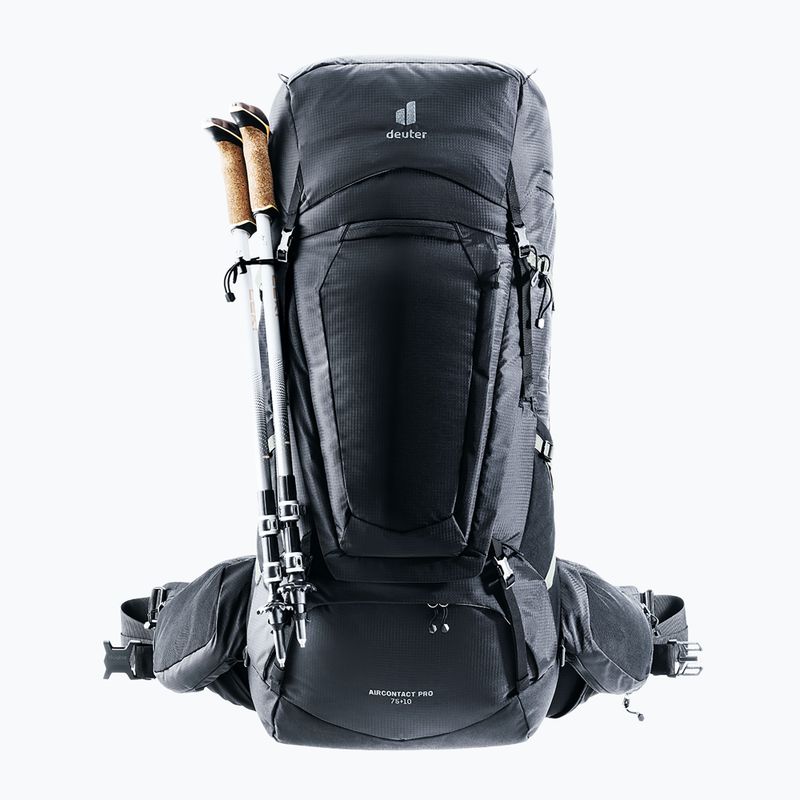 Rucsac de trekking deuter Aircontact Pro 75 + 10 l black 4
