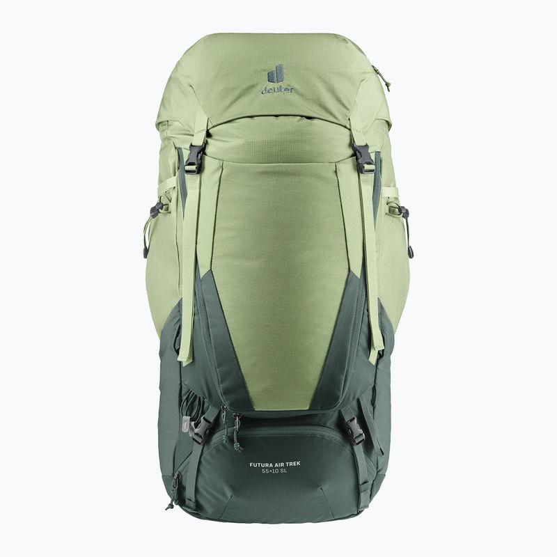 Rucsac de trekking pentru femei deuter Futura Air Trek 55 + 10 l SL grove/ivy