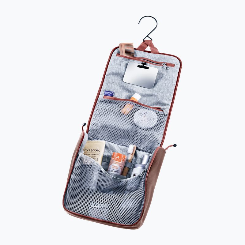 Geantă de cosmetice deuter Wash Center II black caspia/raisin 2