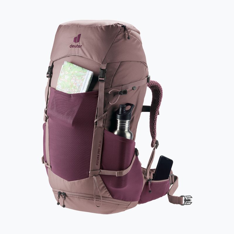 Rucsac de trekking deuter Futura Pro 38 l SL cassis/ashrose 9