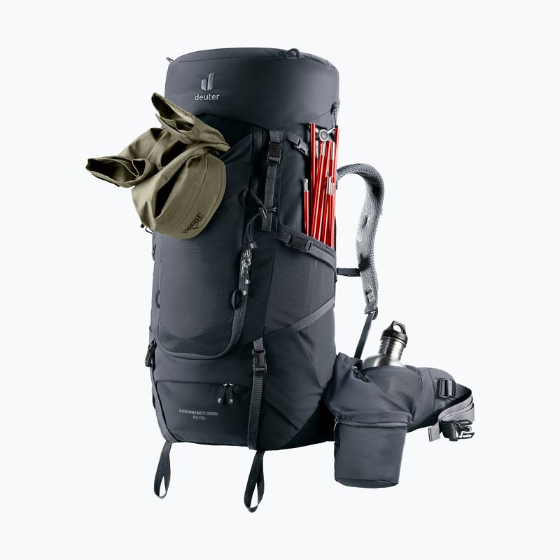 Rucsac de trekking deuter Aircontact Core 50 + 10 l black 4