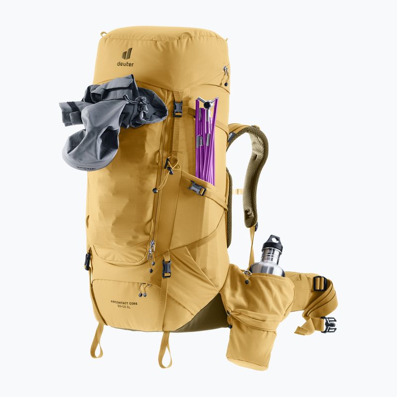 Rucsac de trekking pentru femei deuter Aircontact Core 55 + 10 l SL savanna/nori 8