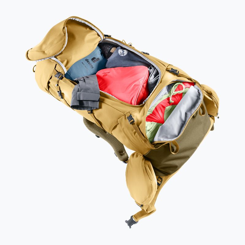 Rucsac de trekking pentru femei deuter Aircontact Core 55 + 10 l SL savanna/nori 9