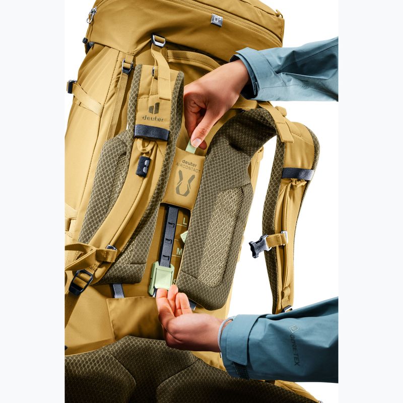 Rucsac de trekking pentru femei deuter Aircontact Core 55 + 10 l SL savanna/nori 11