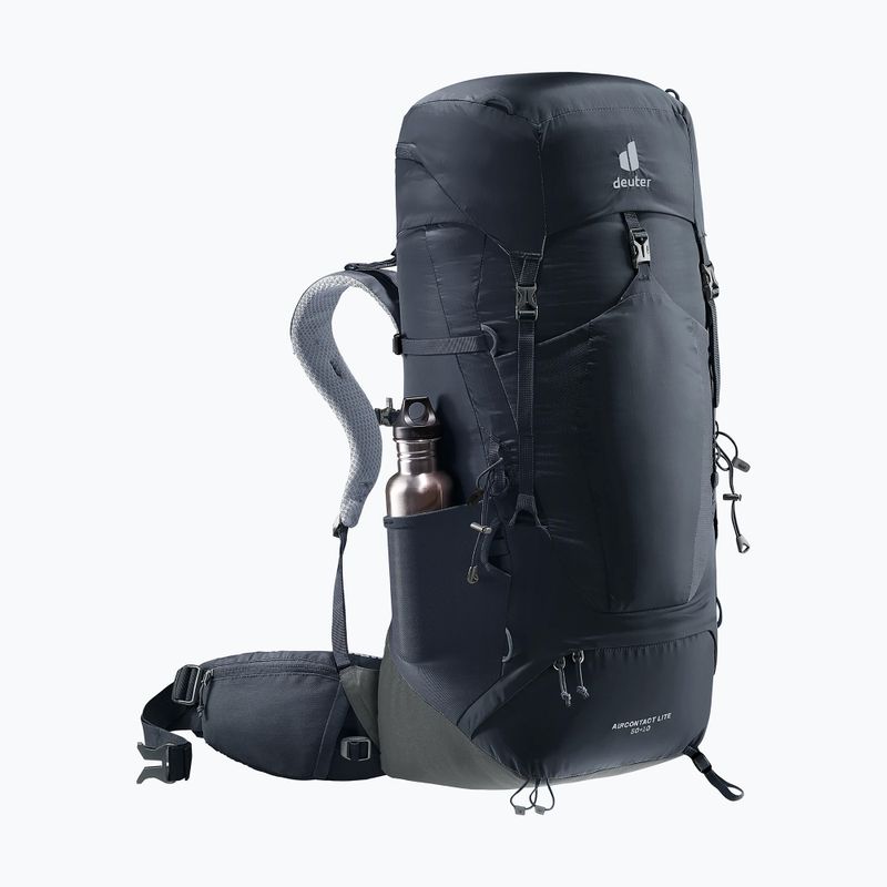 Rucsac de trekking deuter Aircontact Lite 50 + 10 l black/graphite 10