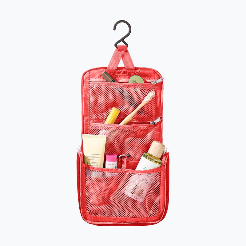 Geantă cosmetică de voiaj Deuter Wash Center Lite I poppy/crimson 2