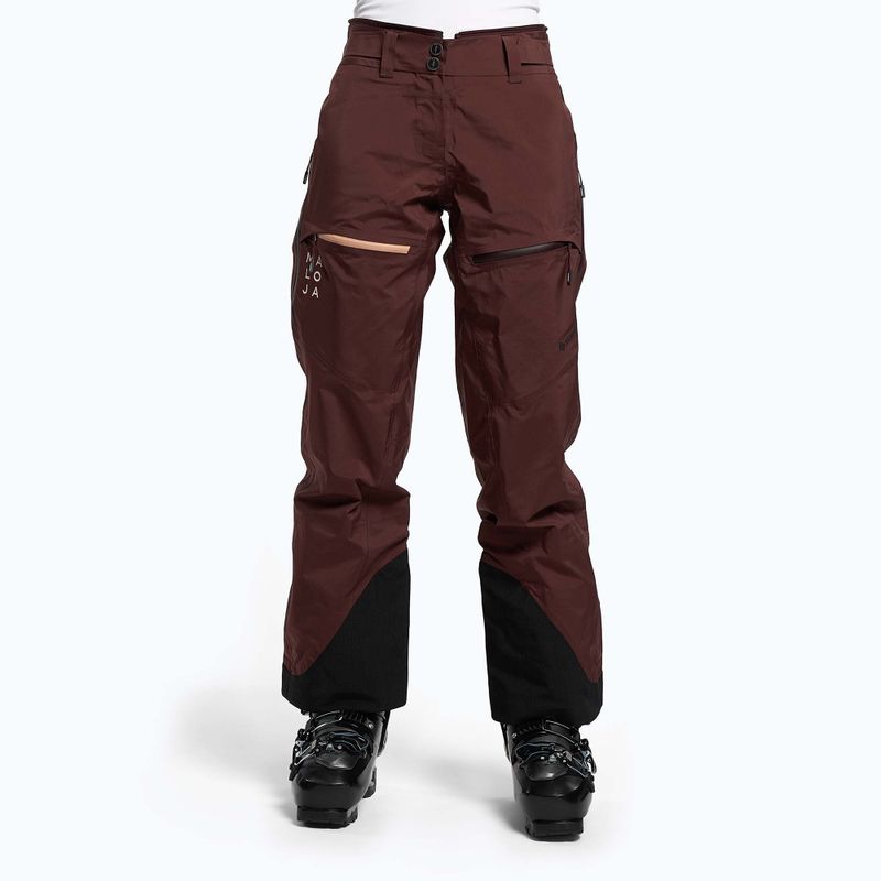 Pantaloni de schi pentru femei Maloja W’S MaleachiM, maro, 32102 10