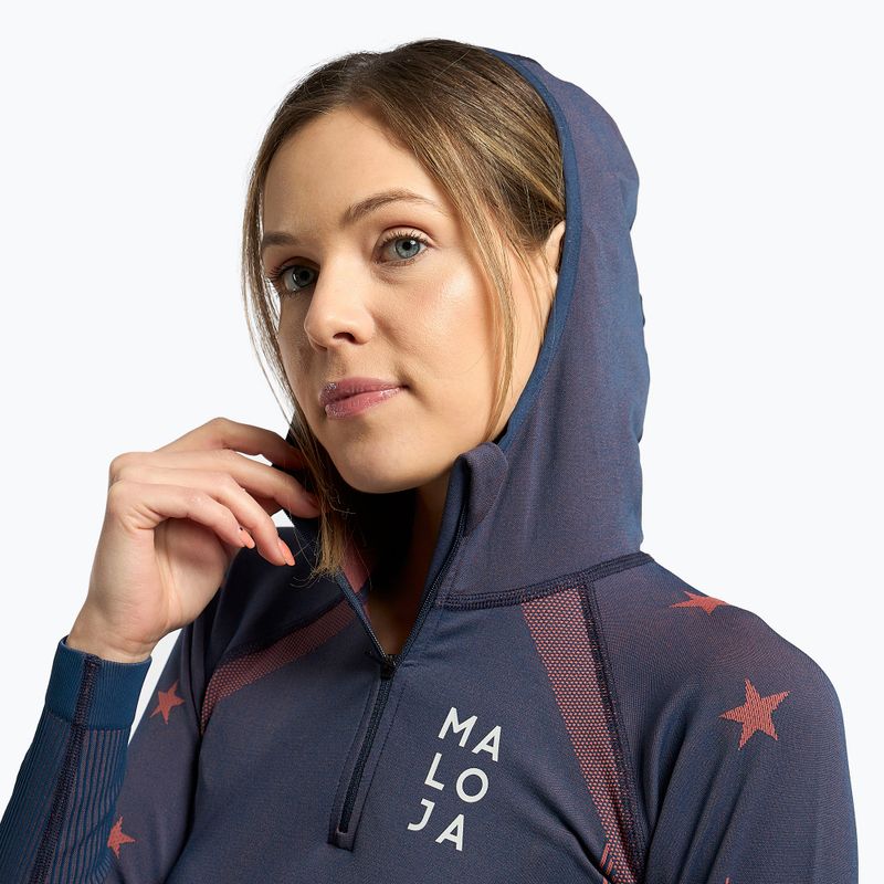 Maloja bluză de trening pentru femei BlaumeiseM albastru marin 34123-1-8581 5