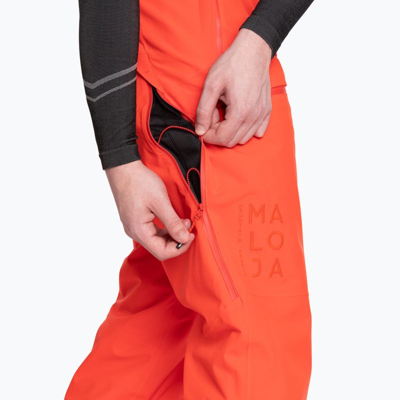 Pantaloni de schi pentru bărbați Maloja DumeniM portocaliu 34205-1-8046 5