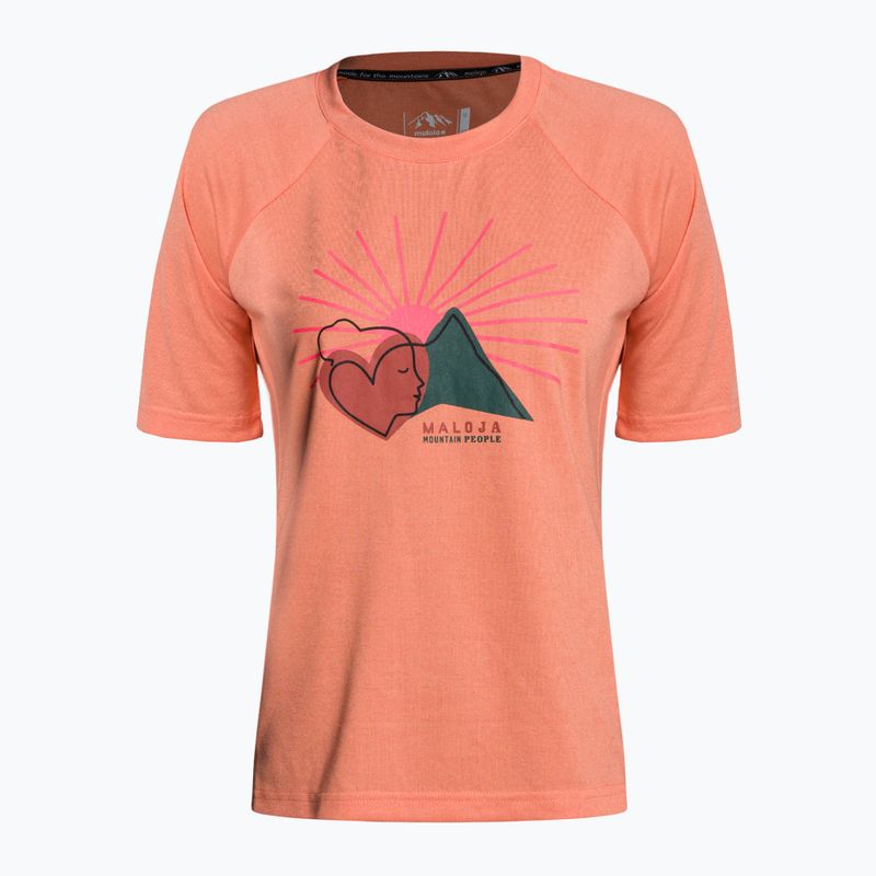 Tricou de trekking pentru femei Maloja DambelM portocaliu 35118