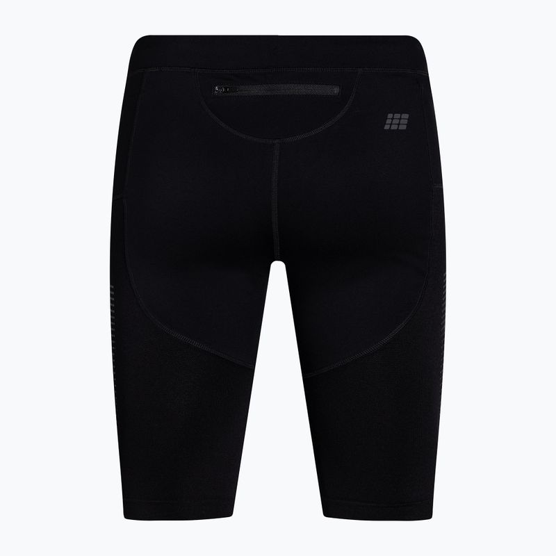 Pantaloni scurți compresivi de alergat pentru bărbați CEP 3.0 negri W0115C5 2