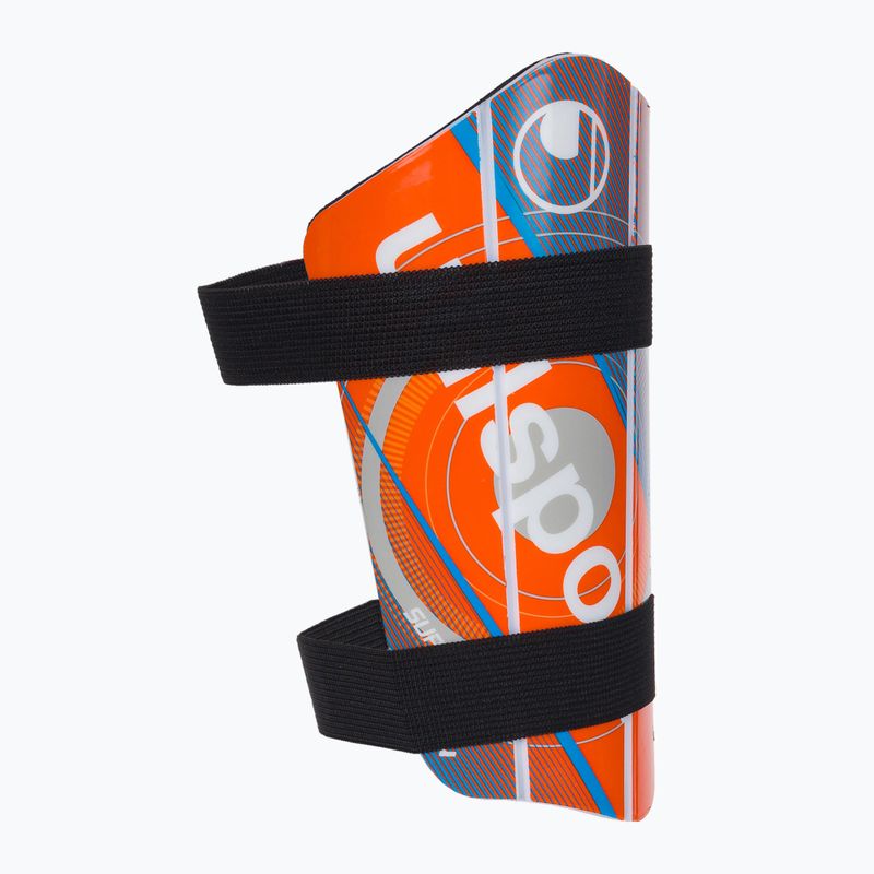 Apărător de tibie Uhlsport Super Lite Plus portocaliu/albastru 100680601