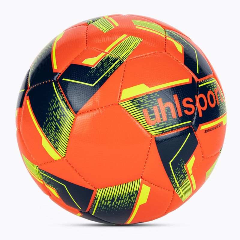 Minge de fotbal uhlsport Lite Soft 290 fluo red/navy/fluo yellow mărime 5 2