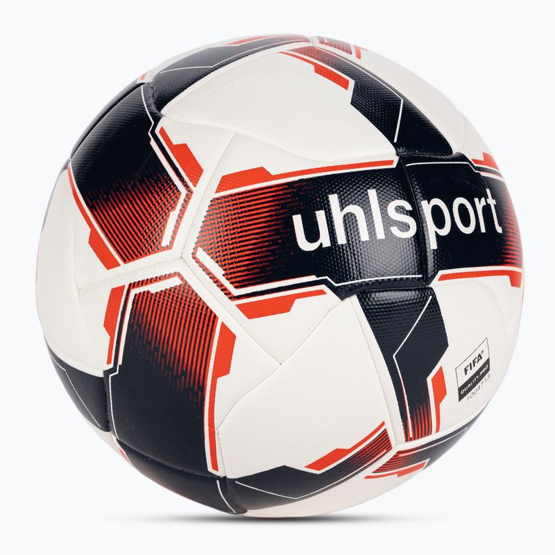 Minge de fotbal  uhlsport Match Addglue white/navy/fluo red rozmiar 5 2
