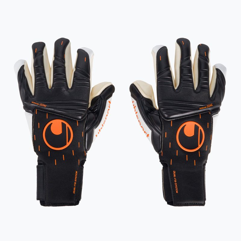 Mănuși de portar uhlsport Speed Contact Absolutgrip Finger Surround negru-albe 101126301