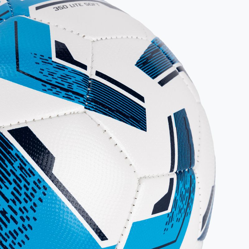Minge de fotbal uhlsport Lite Soft 350 white/cyan/navy mărime 5 3