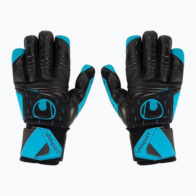 Mănuși de portar Uhlsport Classic Soft Hn Comp negru/albastru/albastru