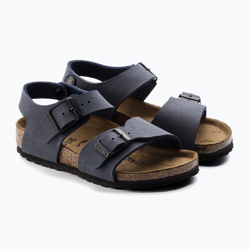 Sandale pentru copii BIRKENSTOCK New York Birkibuc Narrow navy 3