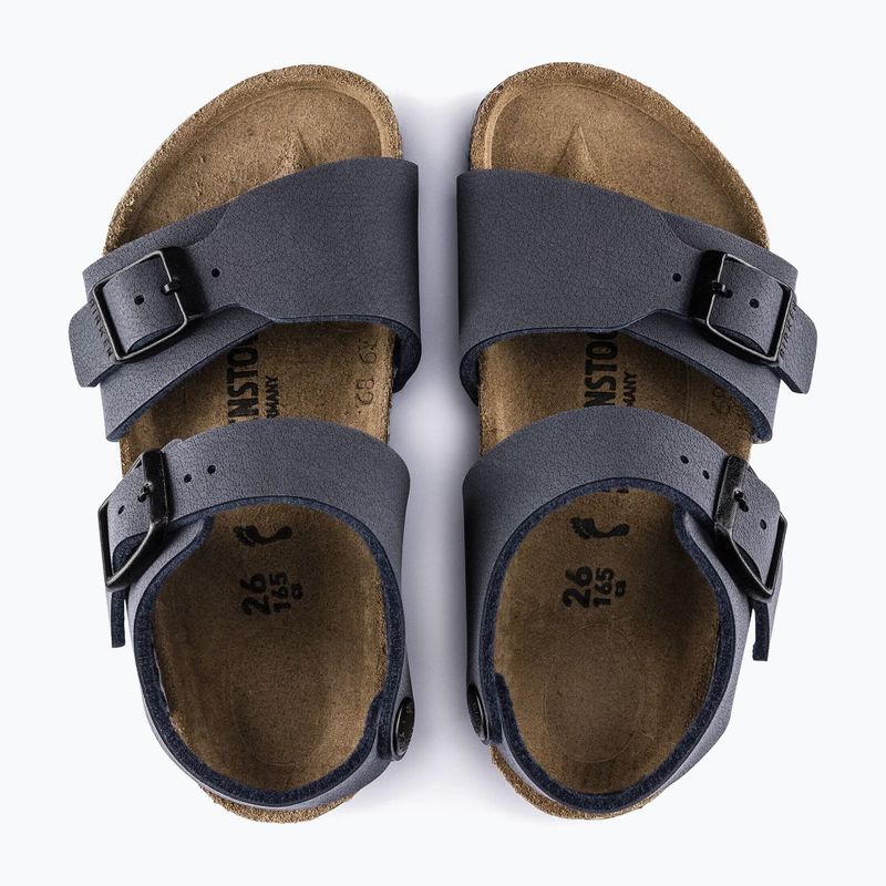 Sandale pentru copii BIRKENSTOCK New York Birkibuc Narrow navy 4
