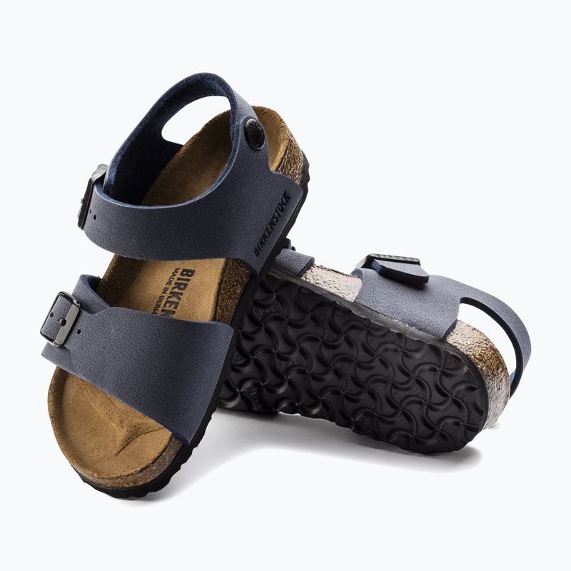 Sandale pentru copii BIRKENSTOCK New York Birkibuc Narrow navy 5