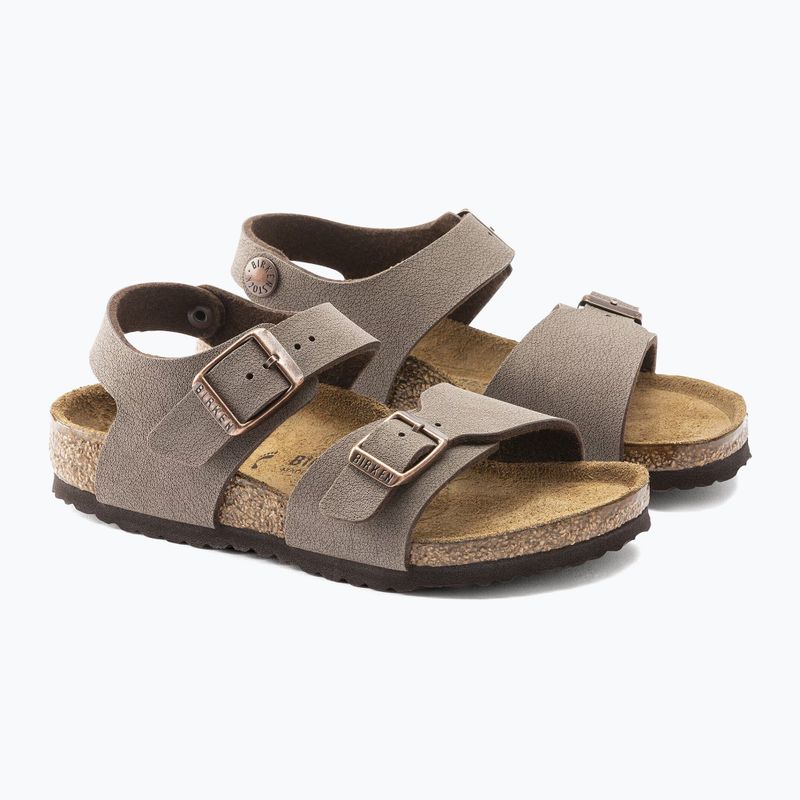 Sandale pentru copii BIRKENSTOCK New York Birkibuc Narrow mocha 3