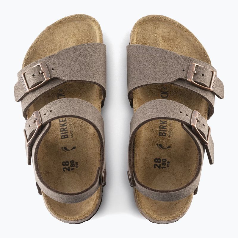 Sandale pentru copii BIRKENSTOCK New York Birkibuc Narrow mocha 4