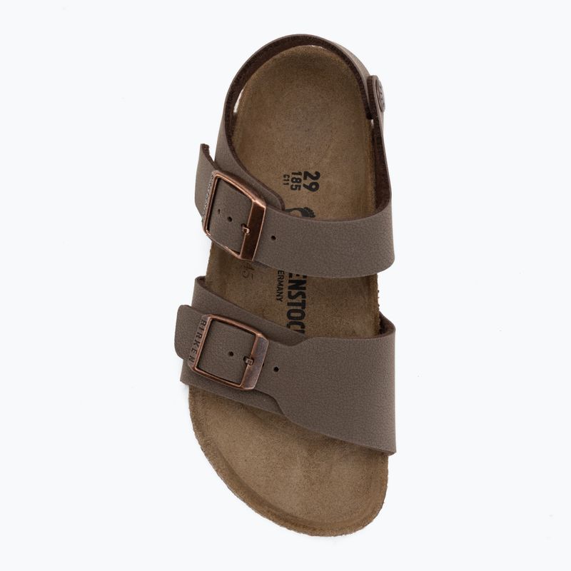 Sandale pentru copii BIRKENSTOCK New York Birkibuc Narrow mocha 5
