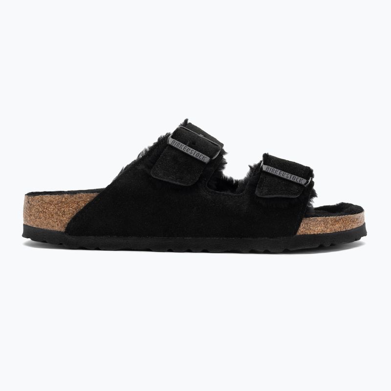 Papuci BIRKENSTOCK Arizona Shearling SL Narrow black 2