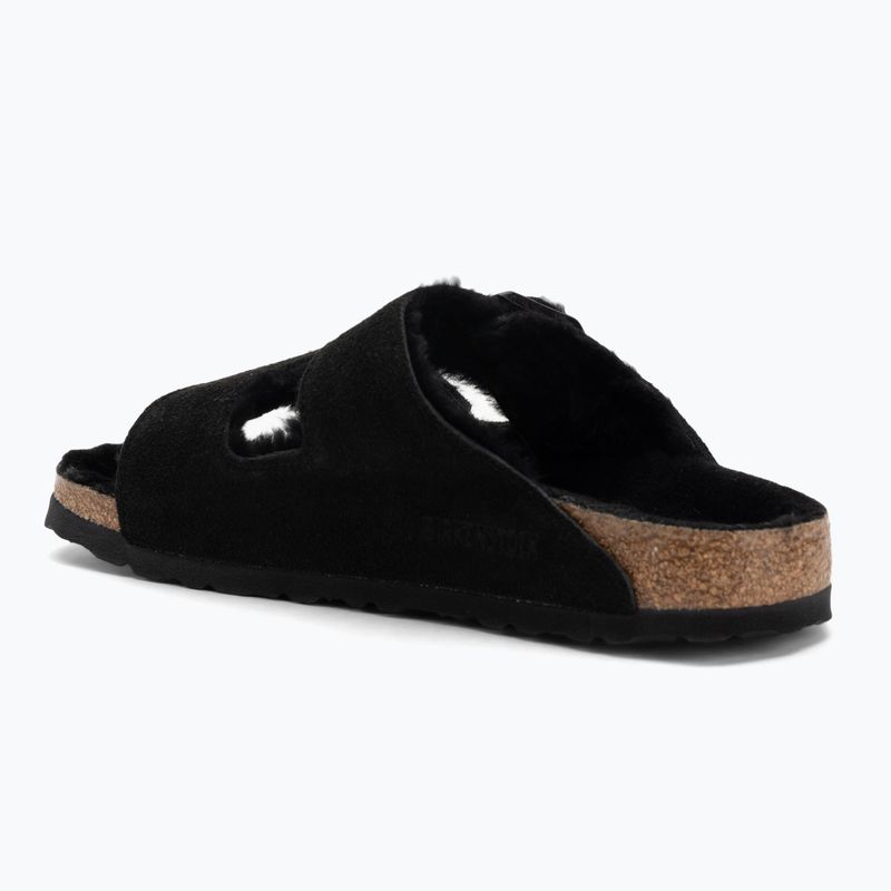 Papuci BIRKENSTOCK Arizona Shearling SL Narrow black 3