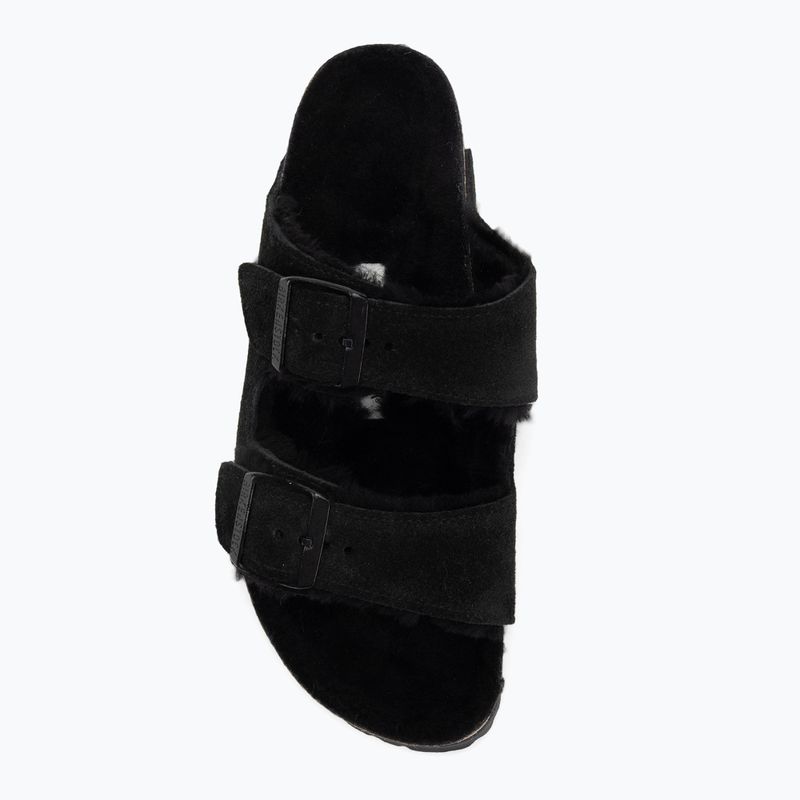 Papuci BIRKENSTOCK Arizona Shearling SL Narrow black 5