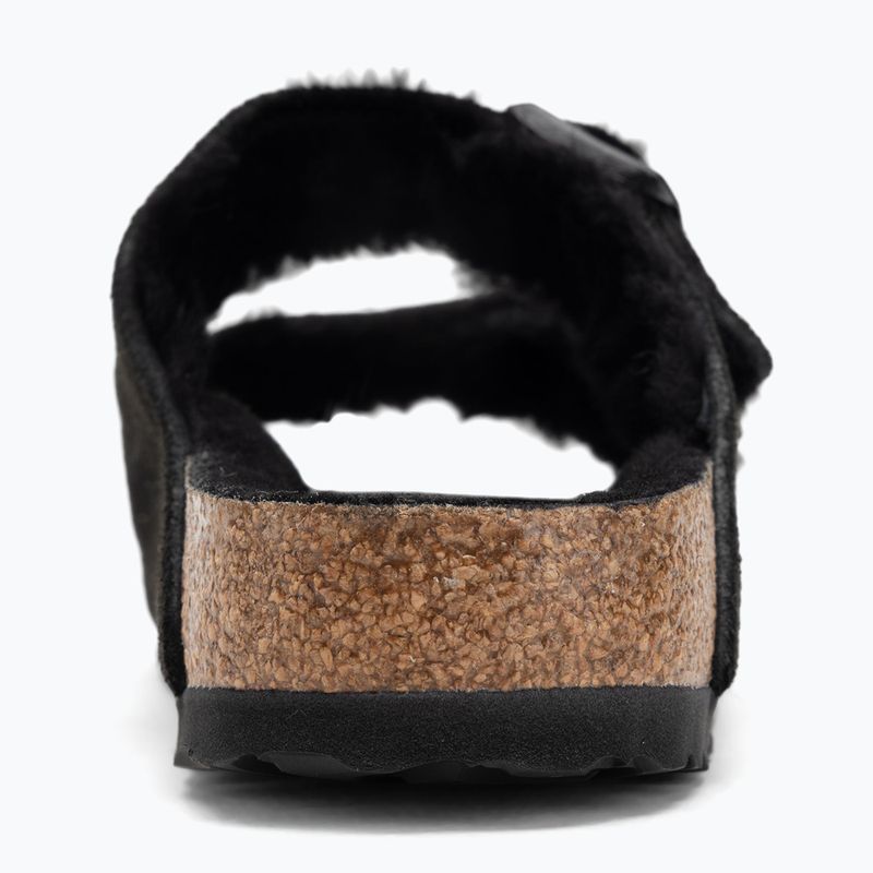 Papuci BIRKENSTOCK Arizona Shearling SL Narrow black 6