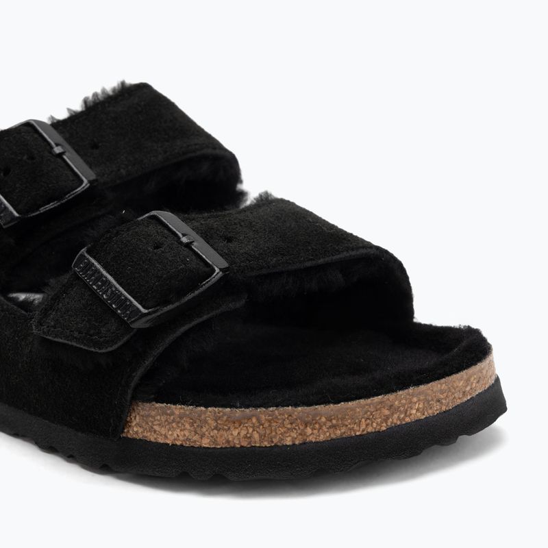Papuci BIRKENSTOCK Arizona Shearling SL Narrow black 7