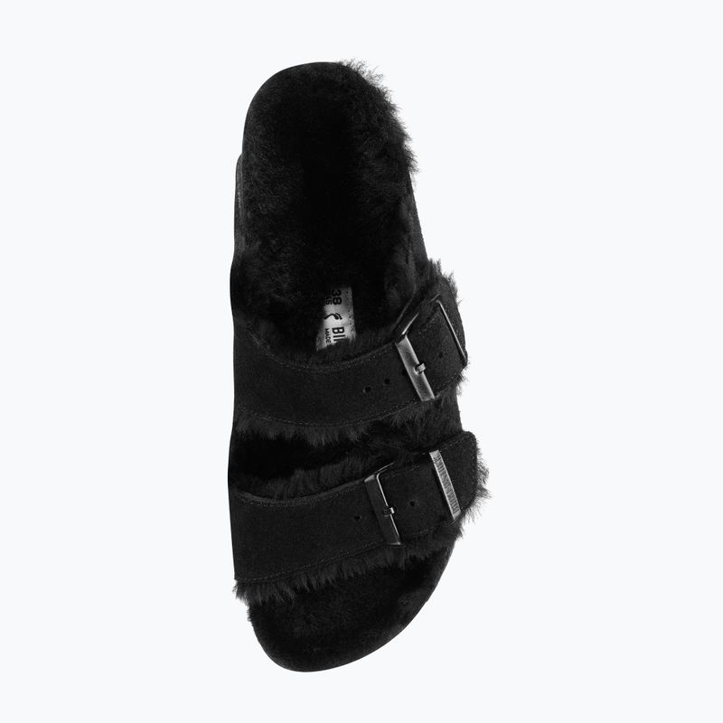 Papuci BIRKENSTOCK Arizona Shearling SL Narrow black 9
