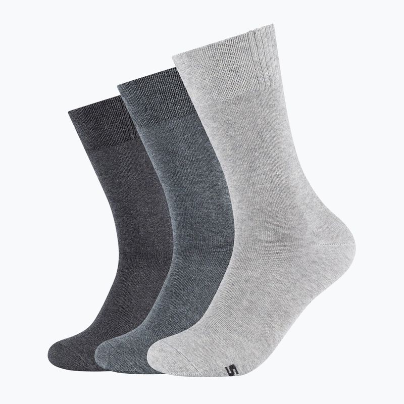 Șosete pentru bărbați Skechers Basic 3 pairs light grey melange