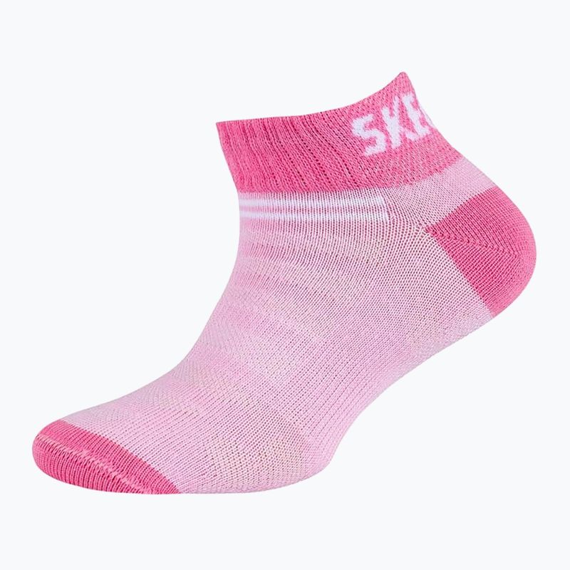 Șosete pentru copii Skechers Mesh Ventilation Sneaker 5 pairs prism pink