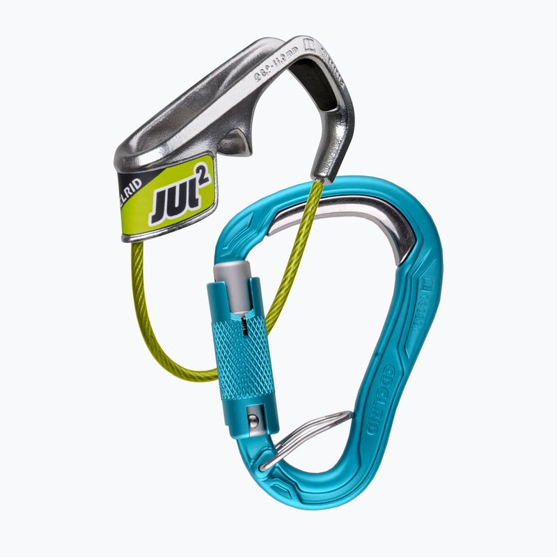 Dispozitiv de asigurare EDELRID Jul 2 Belay Kit Bulletproof Triple icemint