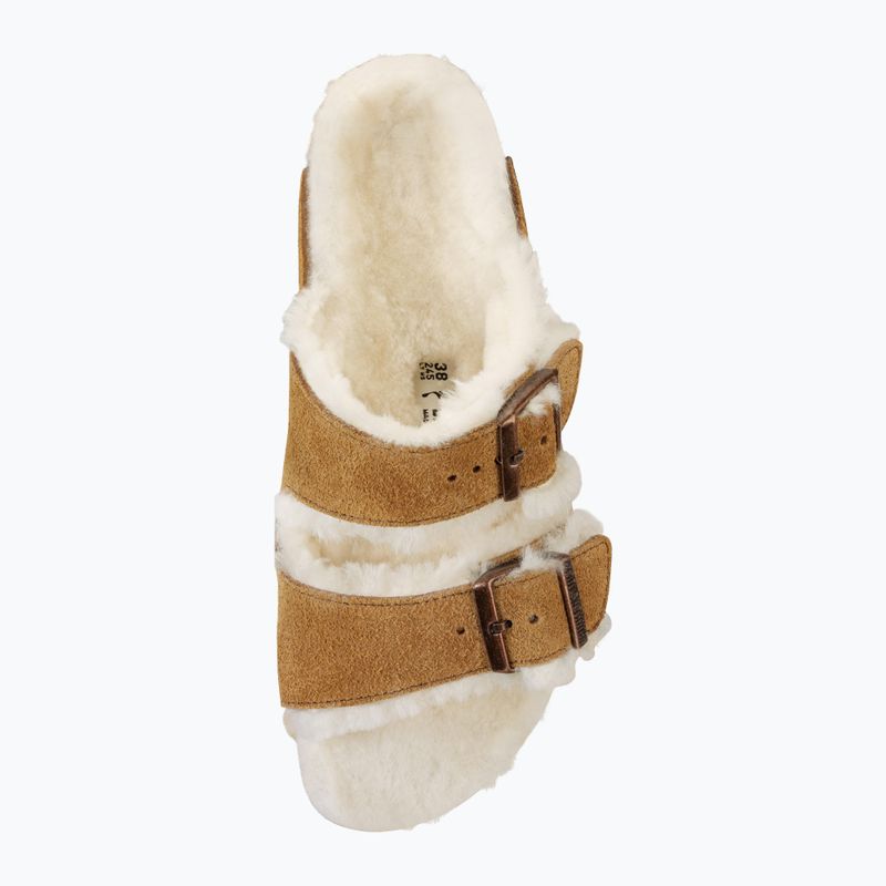 Papuci BIRKENSTOCK Arizona Shearling SL Narrow mink 3