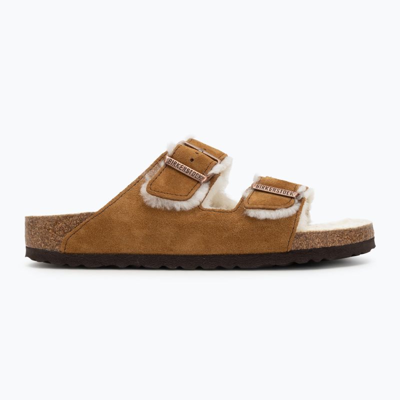 Papuci BIRKENSTOCK Arizona Shearling SL Narrow mink 2