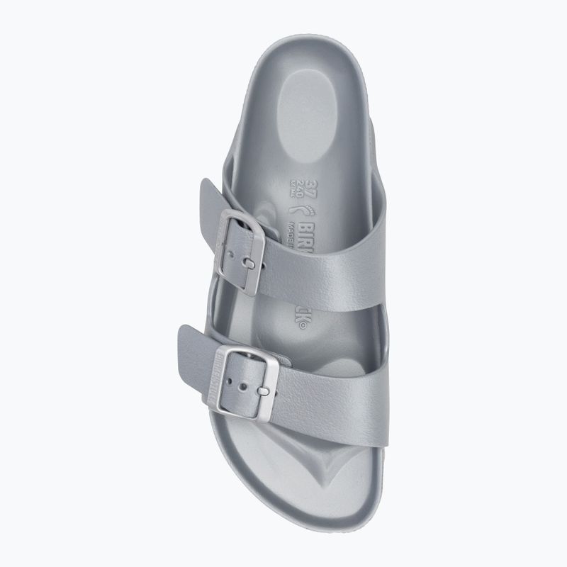 Papuci BIRKENSTOCK Arizona EVA Narrow metallic silver 5