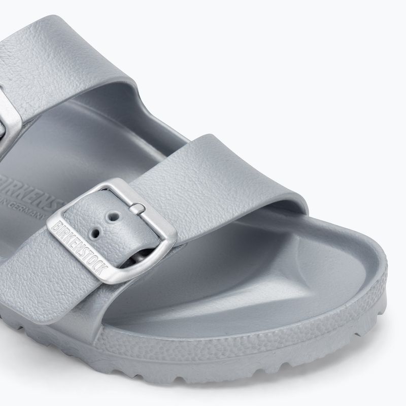 Papuci BIRKENSTOCK Arizona EVA Narrow metallic silver 7