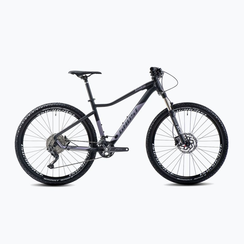 Bicicletă de munte pentru femei GHOST Lanao Advanced 27.5 W black/pearl purple matt