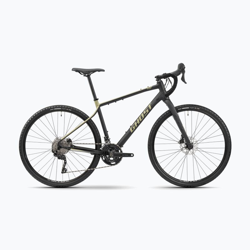 Bicicletă de gravel GHOST Asket Essential black/light kaki matt