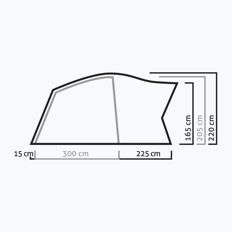 Cort de camping Salewa Lodge IV pentru 4 persoane verde 00-0000005600 3